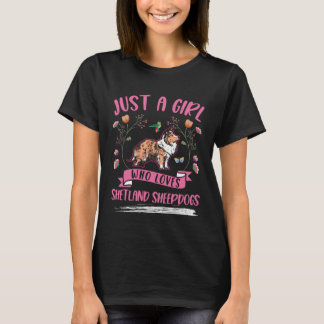 T-shirt Shetland Sheepdog Girl Mini Collie Sheltie