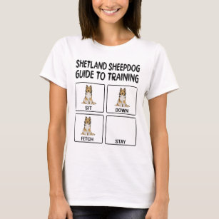 T-shirt Shetland Sheepdog Guide pour l'entraînement de l'o