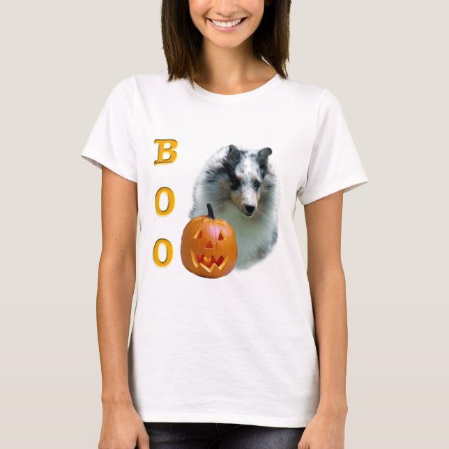 T-shirt Shetland Sheepdog (merle) Boo (Devant)