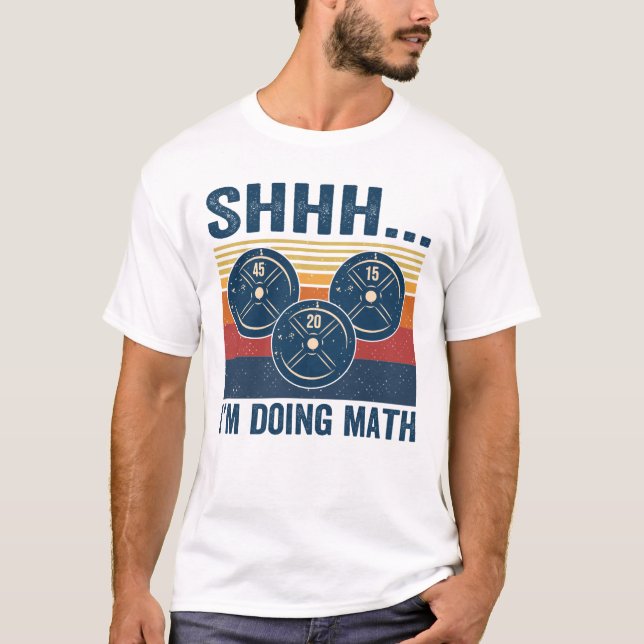 T-SHIRT SHHH... JE FAIS LA MATHÉMATIE (Devant)