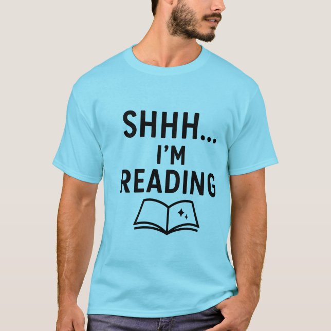 T-shirt Shhh... Je suis en train de lire - Conception de l (Devant)