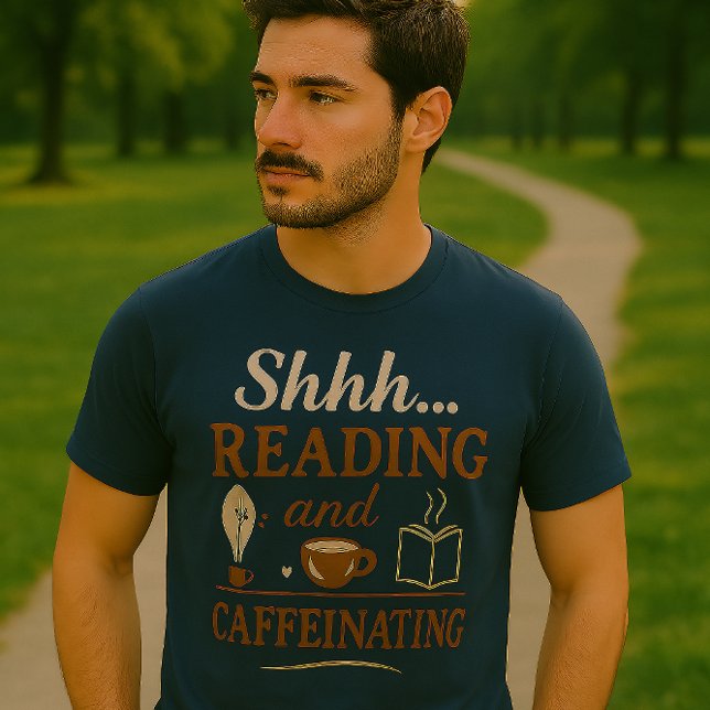 T-shirt Shhh... Lecture & Caffeinating Tee (Créateur téléchargé)