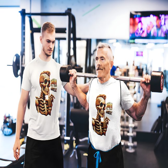 T-shirt SHHH... Personne Ne Se Soucie Du Squelette Silenci (Créateur téléchargé)