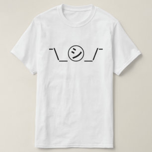 T-shirt Shi Kana Shrug Emoticon -\_ ㋛_/+Japonais Kaomoji