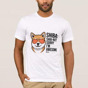 T-shirt Shib Pas Désolé Funny Shiba Inu Chien Chemise