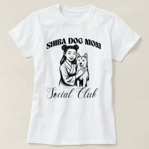 T-shirt Shiba Chien Maman Social Club Amoureux des chiens