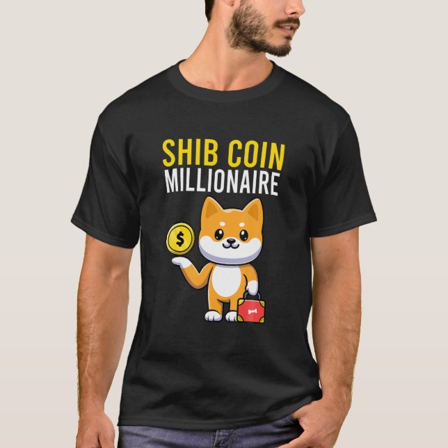 T-shirt Shiba Coin Le Millionaire Chargement Token Coin Sh (Devant)