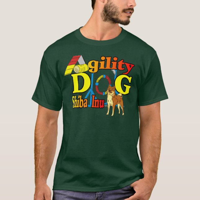 T-shirt Shiba Inu Agilité (Devant)