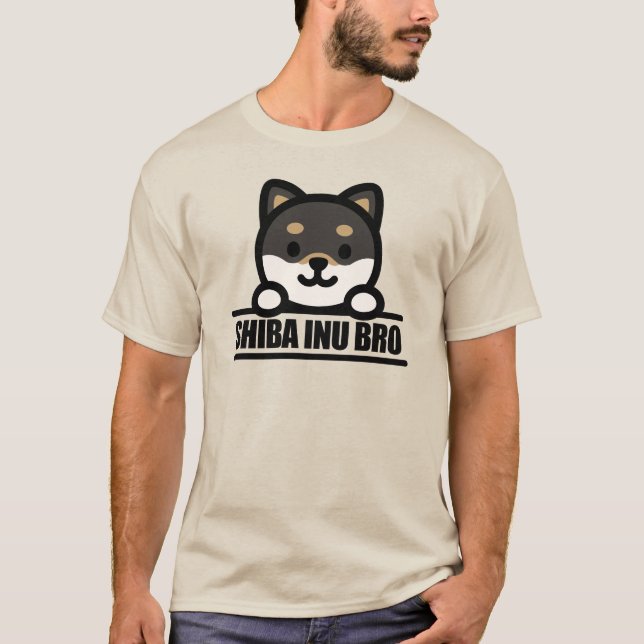 T-shirt SHIBA INU BRO  - Cool Shiba Inu Brother Design (Devant)