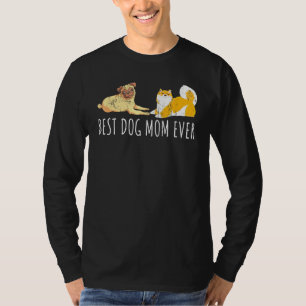 T-shirt Shiba Inu Carlin Chien Maman Animaux de compagnie