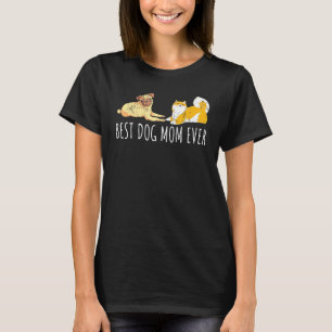T-shirt Shiba Inu Carlin Chien Maman Animaux de compagnie