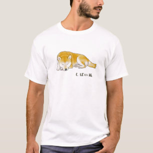 T-shirt Shiba Inu Chien en Snooing