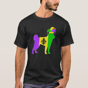 T-shirt Shiba Inu Chien Mardi Gras Carnavals Drôle Chiot J
