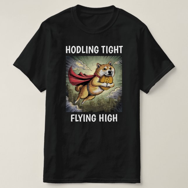 T-shirt Shiba Inu Chien noir (Design devant)