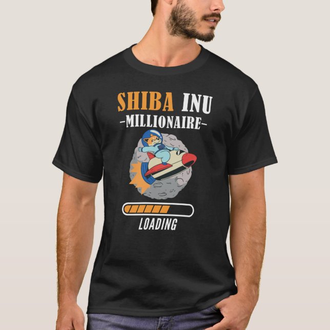 T-shirt Shiba Inu Coin Chargement Millionaire Hodl (Devant)