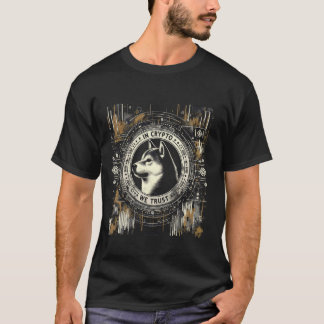 T-shirt Shiba Inu Crypto Trust Dogecoin Grunge Vector