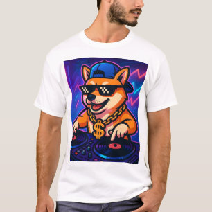 T-Shirt Shiba Inu DJ Party