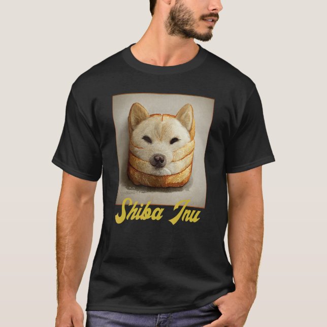 T-shirt Shiba Inu Doge Meme Loaf Of Bread Akita Inu Hokkai (Devant)
