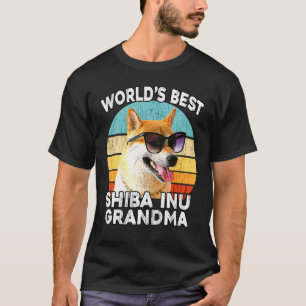T-shirt Shiba Inu Grand-mère Monde meilleur Shiba Grand-mè