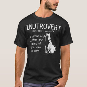 T-shirt Shiba Inu Inutrovert Définition Chien Maman Papa D