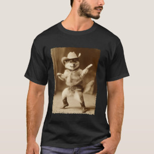 T-shirt Shiba Inu mème Drôle Chien Silly Cowboy