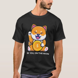 T-shirt SHIBA INU Pièce À La Lune SHIB Crypto
