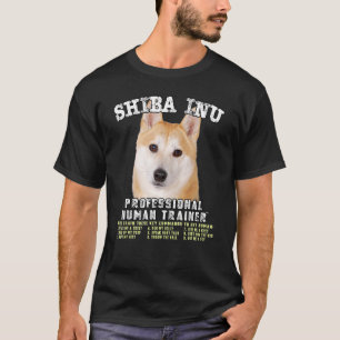 T-shirt Shiba Inu Professionnel Enseignant Humain