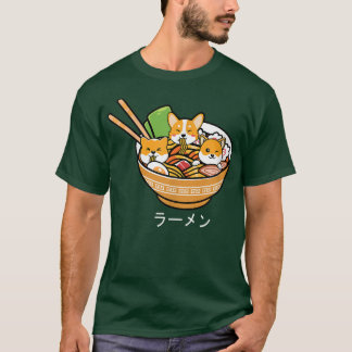 T-shirt Shiba Inu Ramen Anime Kawaii Neko Cadeau Ado 1533