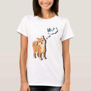 T-shirt Shiba Inu réfléchi