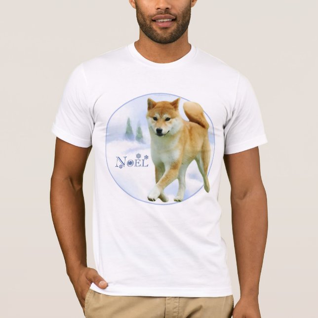 T-shirt Shiba Noel (Devant)