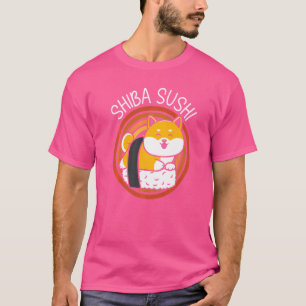 T-shirt Shiba Sushi Nourriture Foodie Sushi Japonais