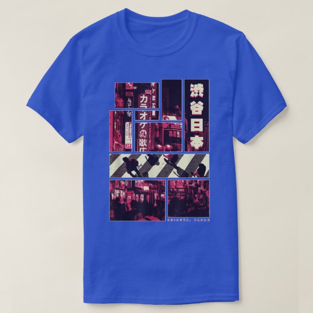 T-shirt Shibuya Landmark District Japan Tokyo City  (Design devant)