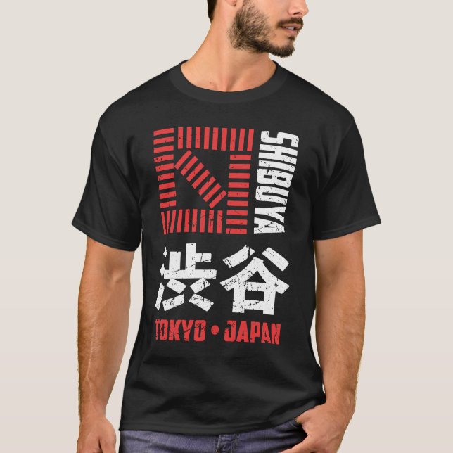 T-shirt Shibuya Tokyo Japon Souvenir Japonais Kanji Shibuy (Devant)