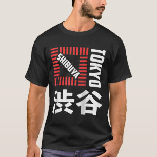 T-shirt Shibuya Tokyo Japon Souvenir Japonais Kanji Shibuy