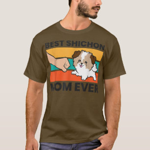 T-shirt Shichon Chien Propriétaire Meilleur Shichon Maman 