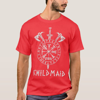 T-shirt Shield Maiden Warrior Lagertha Viking Germanique