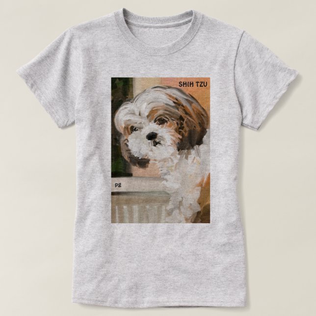 T-shirt "Shih pelucheux Tzu " (Design devant)