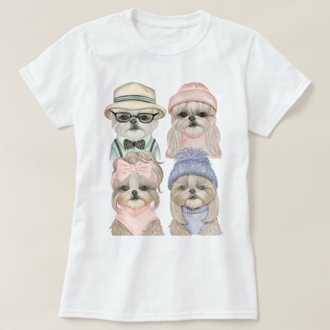 T-shirt Shih Tzu (Design devant)