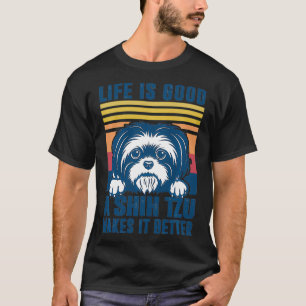 T-shirt Shih Tzu Cadeaux Pour Hommes Femmes Shitzu Chien M