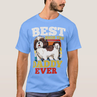 T-shirt Shih Tzu Chien Papa Retro