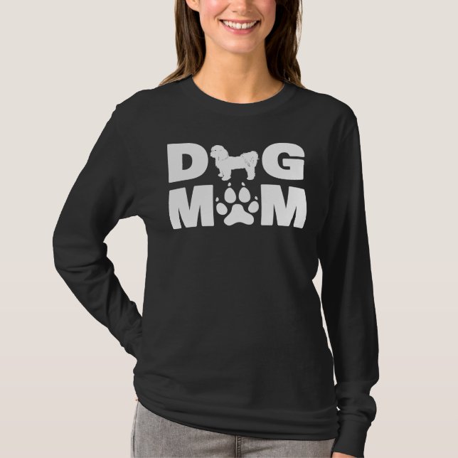 T-shirt Shih Tzu Court Clip Pour Chien Maman Fête S (Devant)