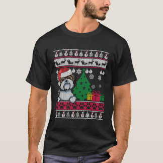 T-shirt Shih Tzu Doux moche Xmas Don de chien pour Noël