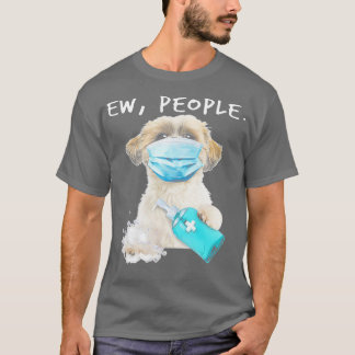 T-shirt Shih Tzu Ew People Dog Wearing A Face Mask