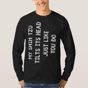 T-shirt Shih Tzu Funny Chien Amant Cadeau Femme mignonne H