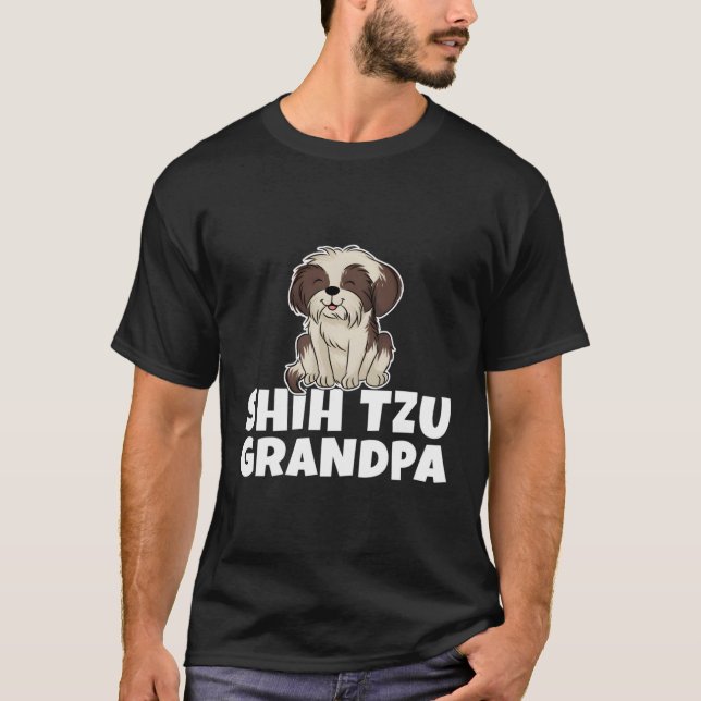 T-shirt Shih Tzu Grandpa (Devant)