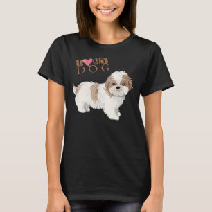 T-shirt Shih Tzu I Love My Chien