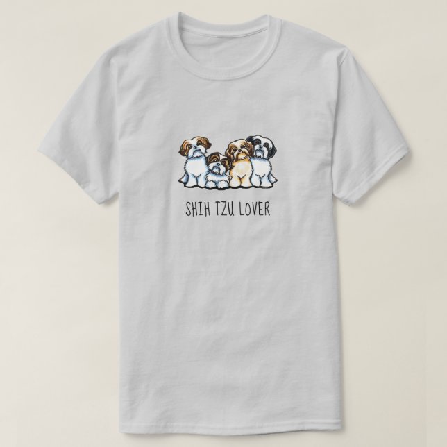 T-shirt Shih Tzu Lover Personnalisé (Design devant)