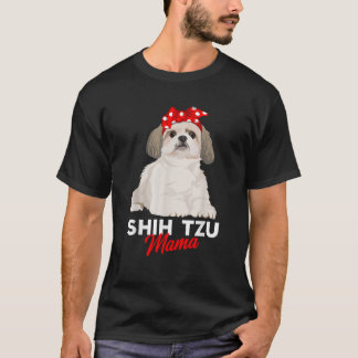 T-shirt Shih Tzu Mama mignonne Shih Tzu Chien Maman Drôle 