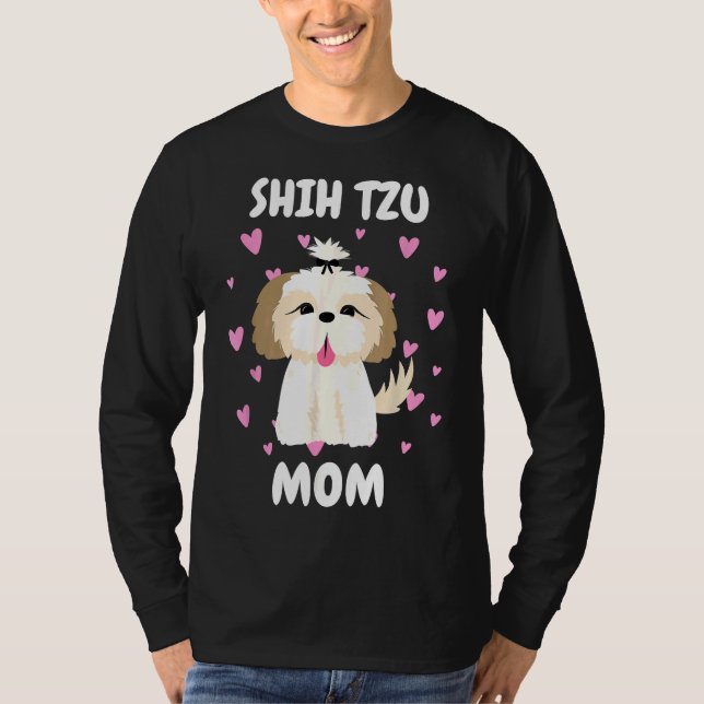 T-shirt Shih Tzu Maman maman maman maman maman maman maman (Devant)