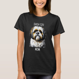 T-shirt Shih Tzu Mom  Amoureux de les chiens